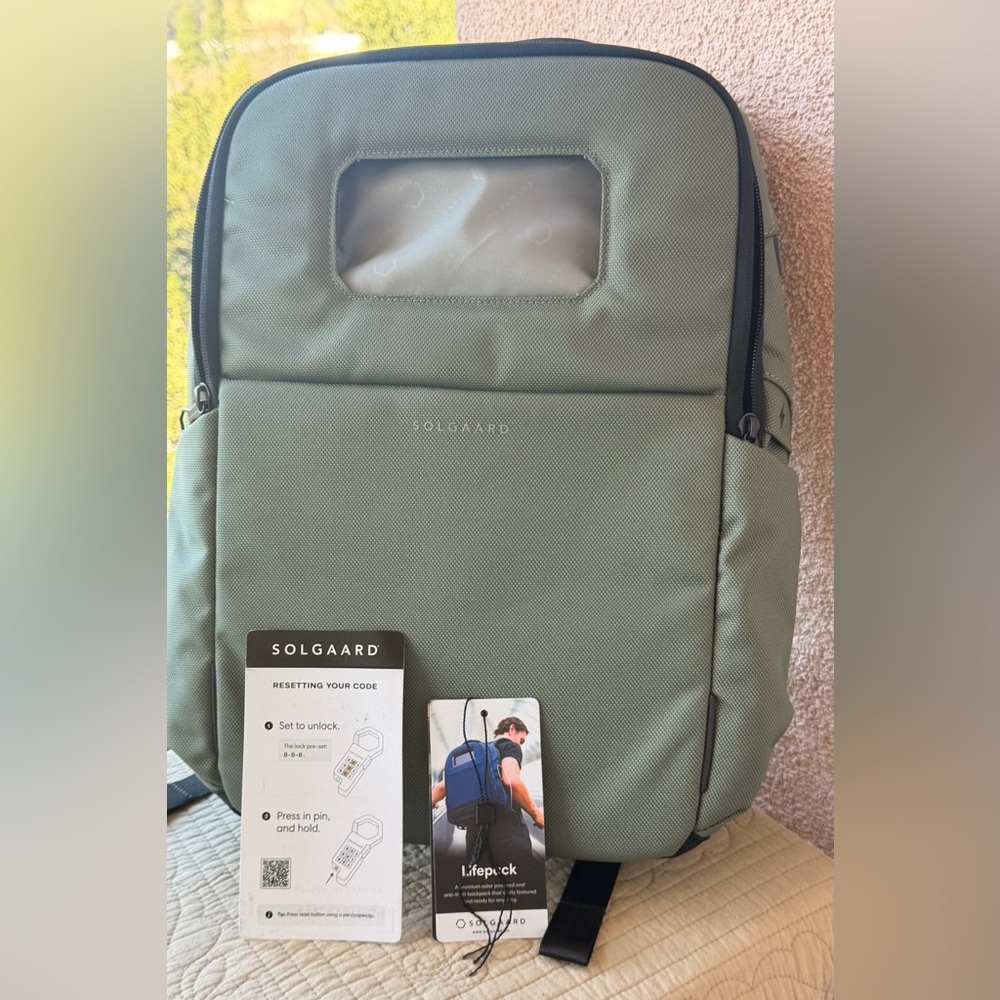 New Solgaard Green Backpack NWT - image 1